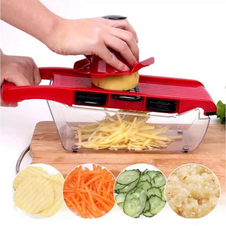 10-in-1 Mandoline Slicer Vegetable Cutter – Pink