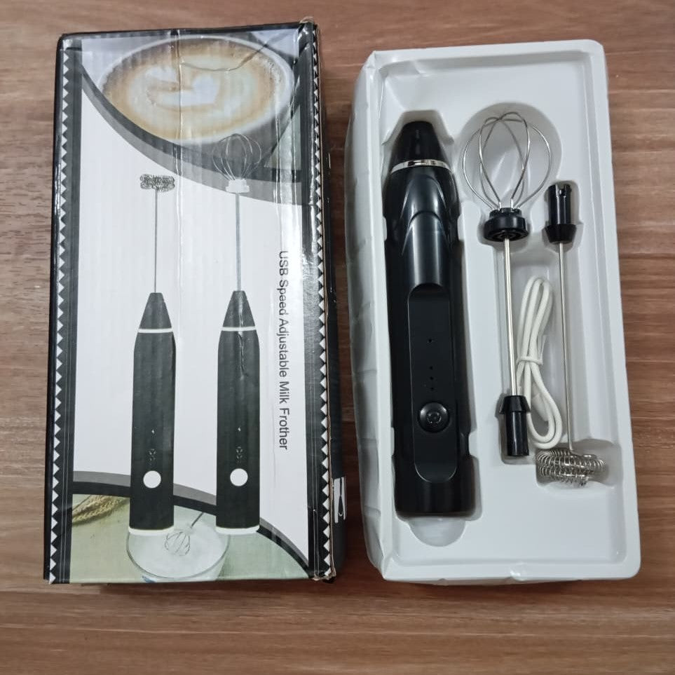 2 In 1 Electric Coffee Beater - Milk Frother And Egg Whisk - USB Electric Rechargeable Kitchen Tool For Versatile Mixing And Frothing