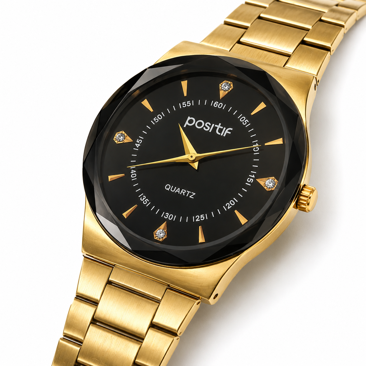 Gold Luxury Quartz Watch