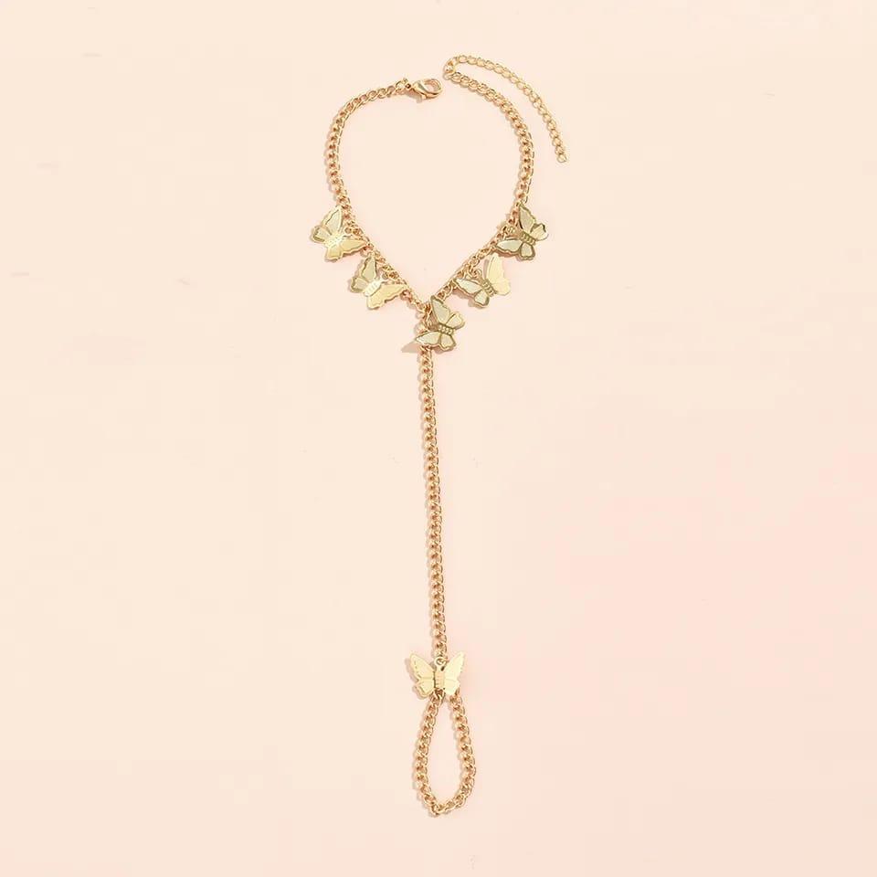 Butterfly Charm Bracelet – Golden