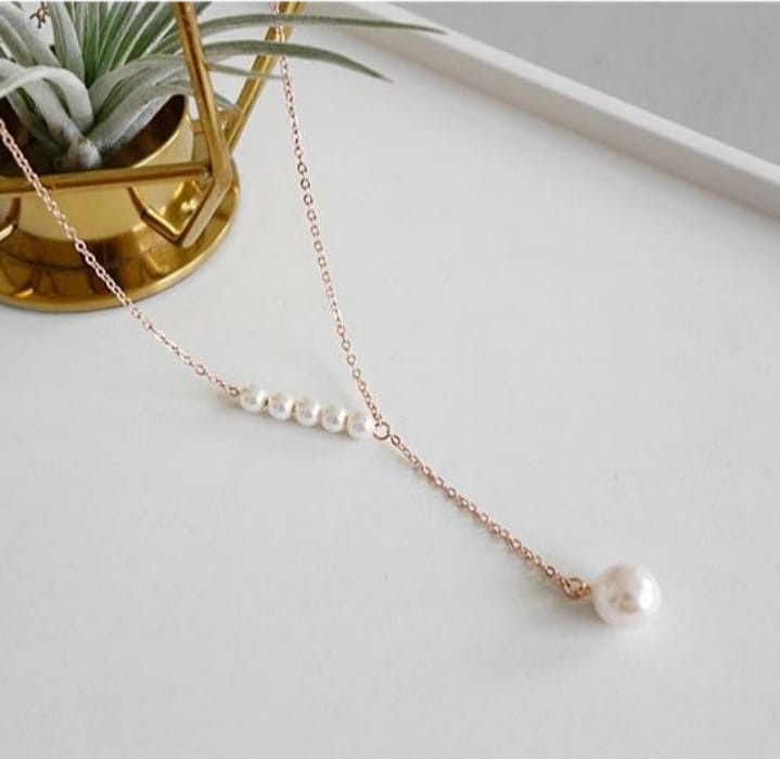 Silver Clavicle Pendant Necklace