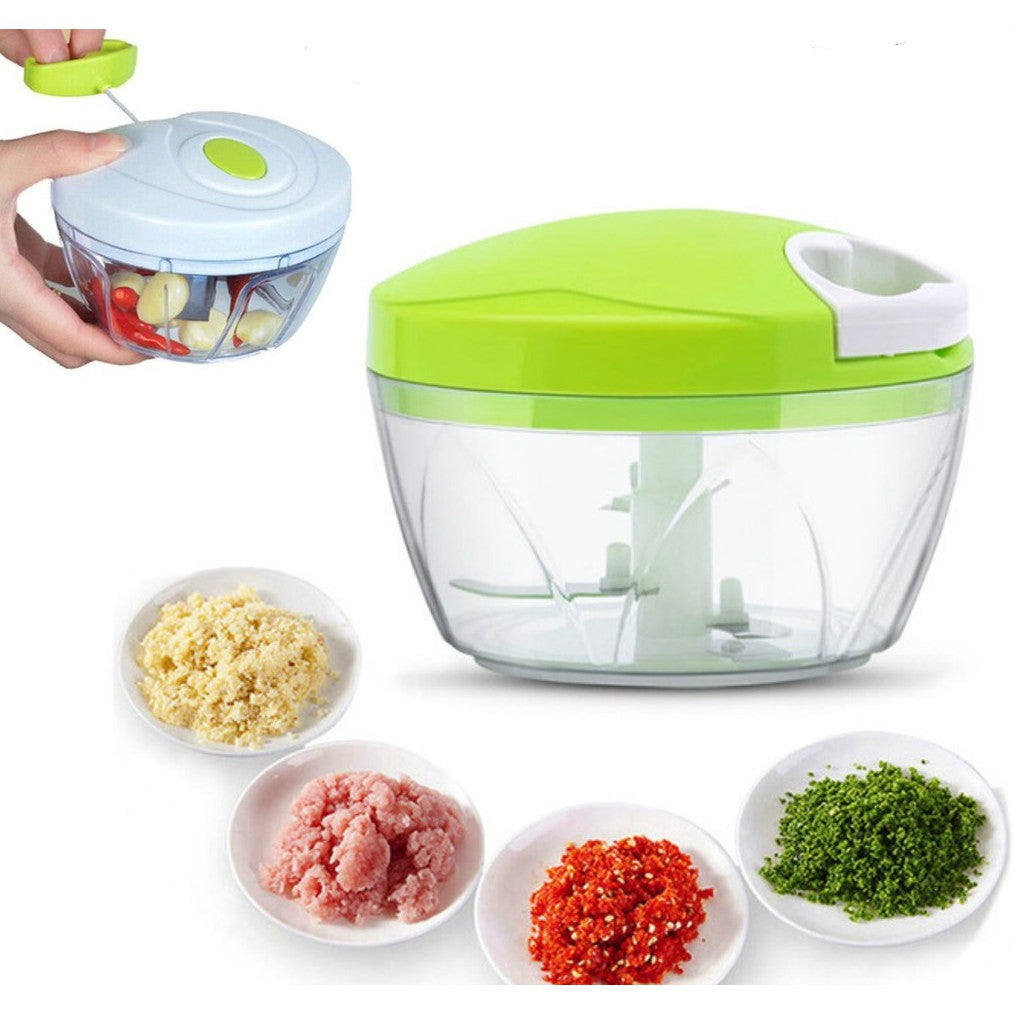 Speedy Chopper Turbo Cutter – Manual Mini Vegetable & Fruit Chopper