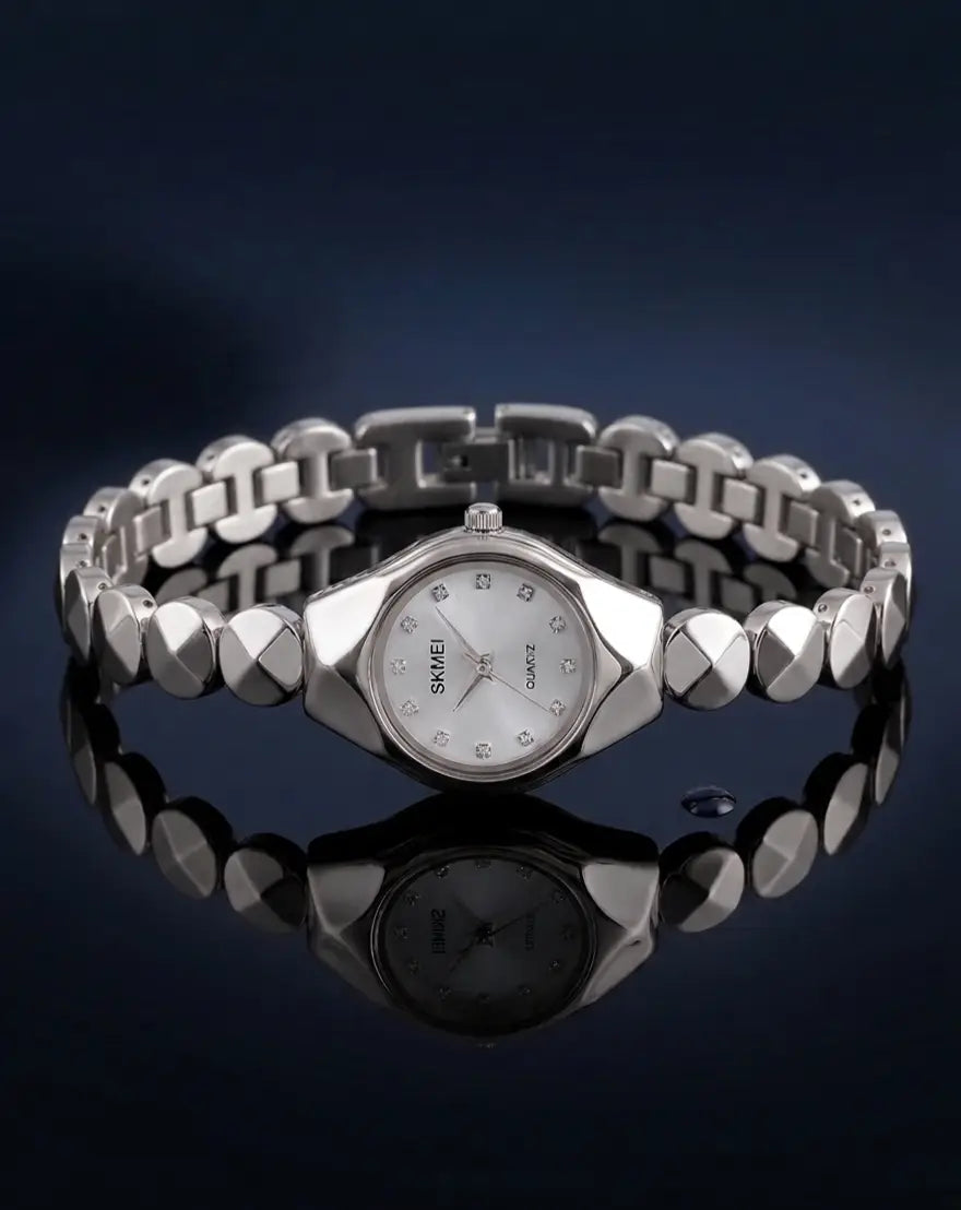 Women's Silver Chain Watch