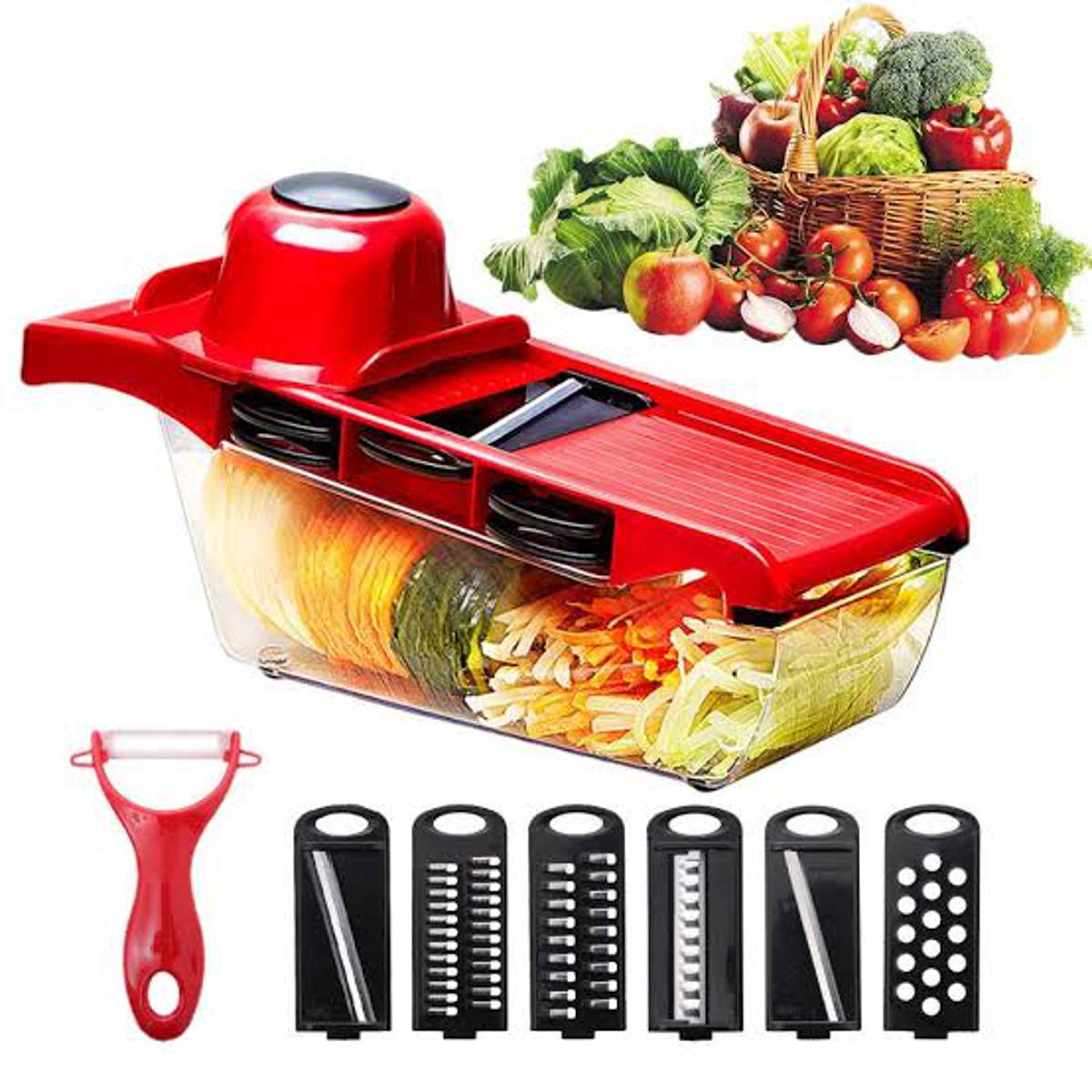 10-in-1 Mandoline Slicer Vegetable Cutter – Pink