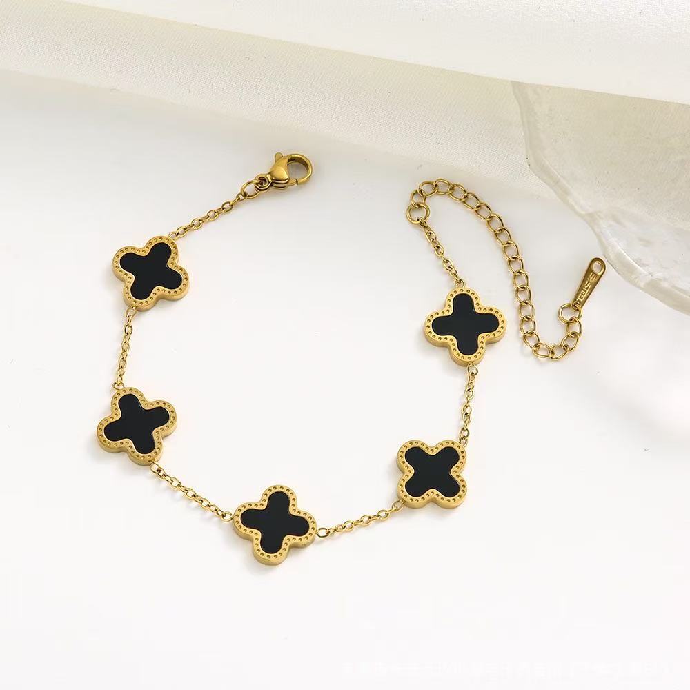 QXT-134 Clover Stainless Steel Bracelet