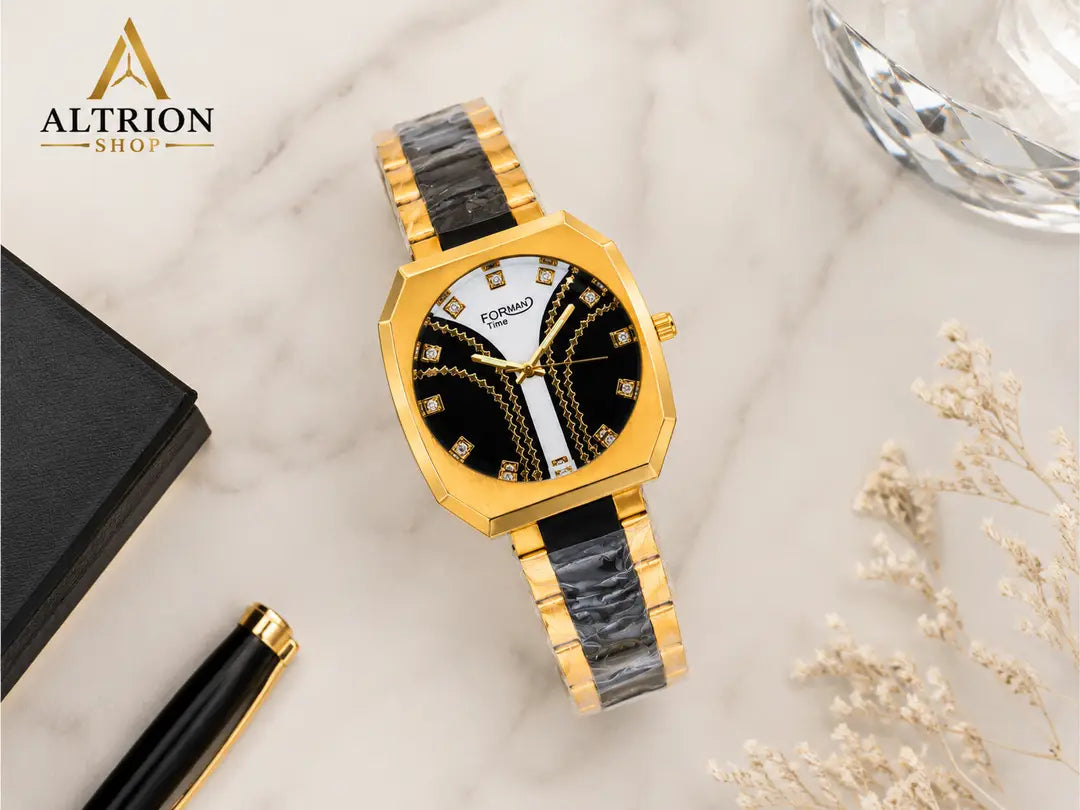 Forman Time gold black luxury watch