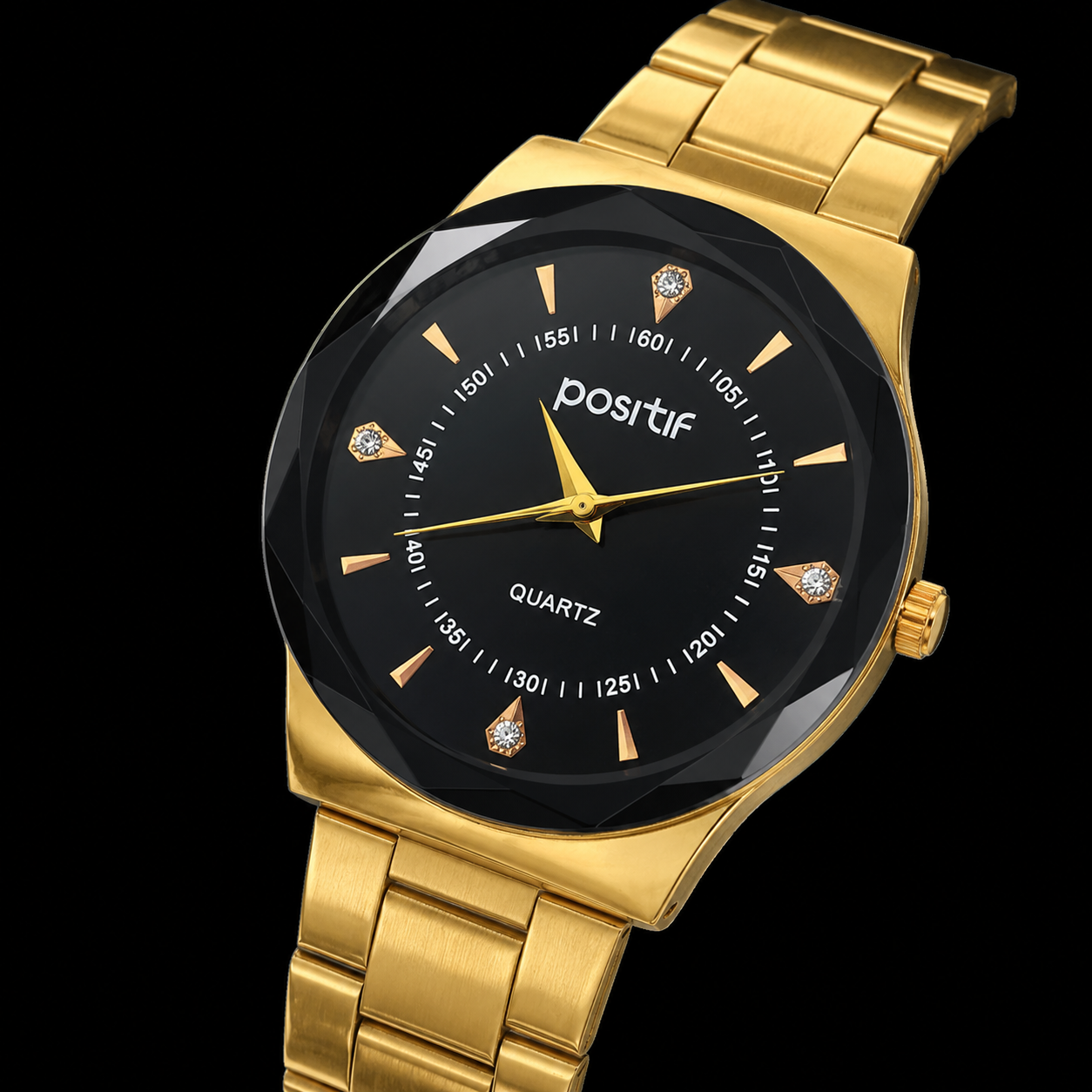 Gold Luxury Quartz Watch