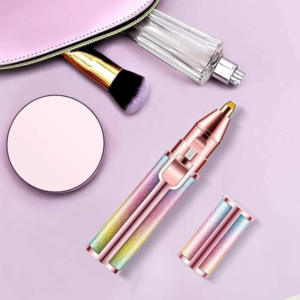 Rechargeable Eyebrow Trimmer for Women Pink Glitter