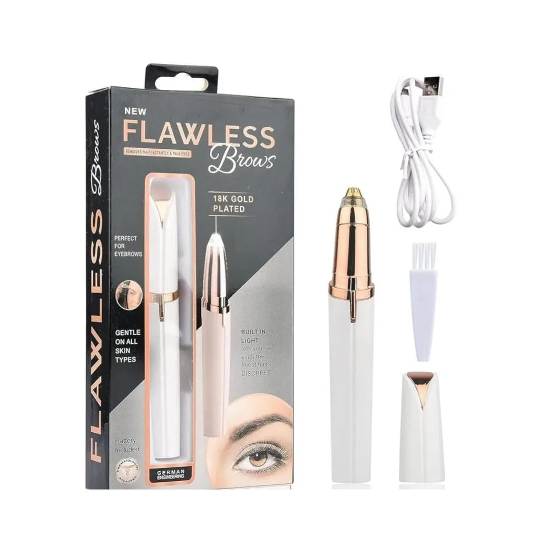 Rechargeable Eyebrow Trimmer with Cleaning Brushes