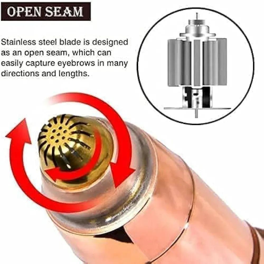 Rechargeable Eyebrow Trimmer with Cleaning Brushes