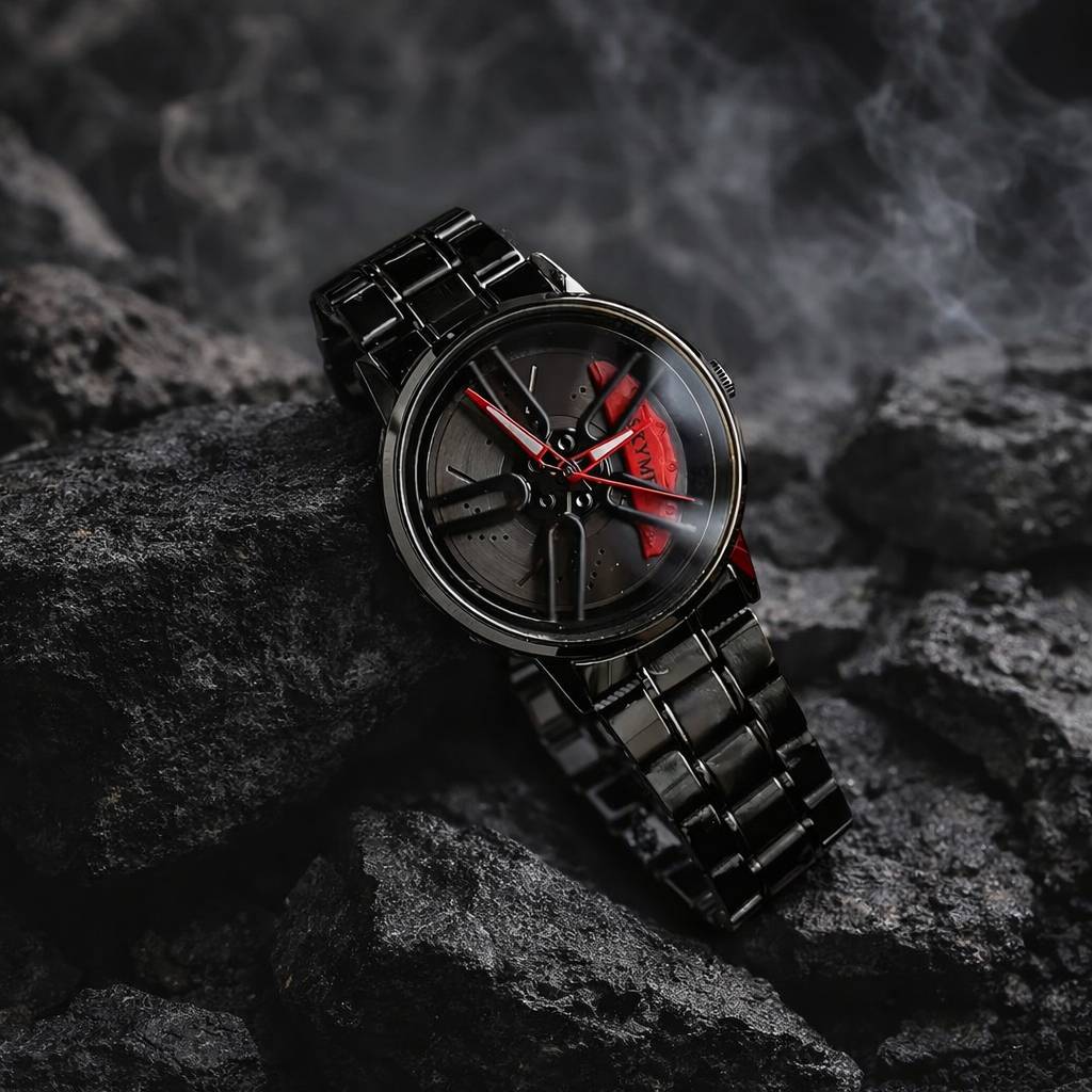 Men’s Spinning Dial Stylish Watch