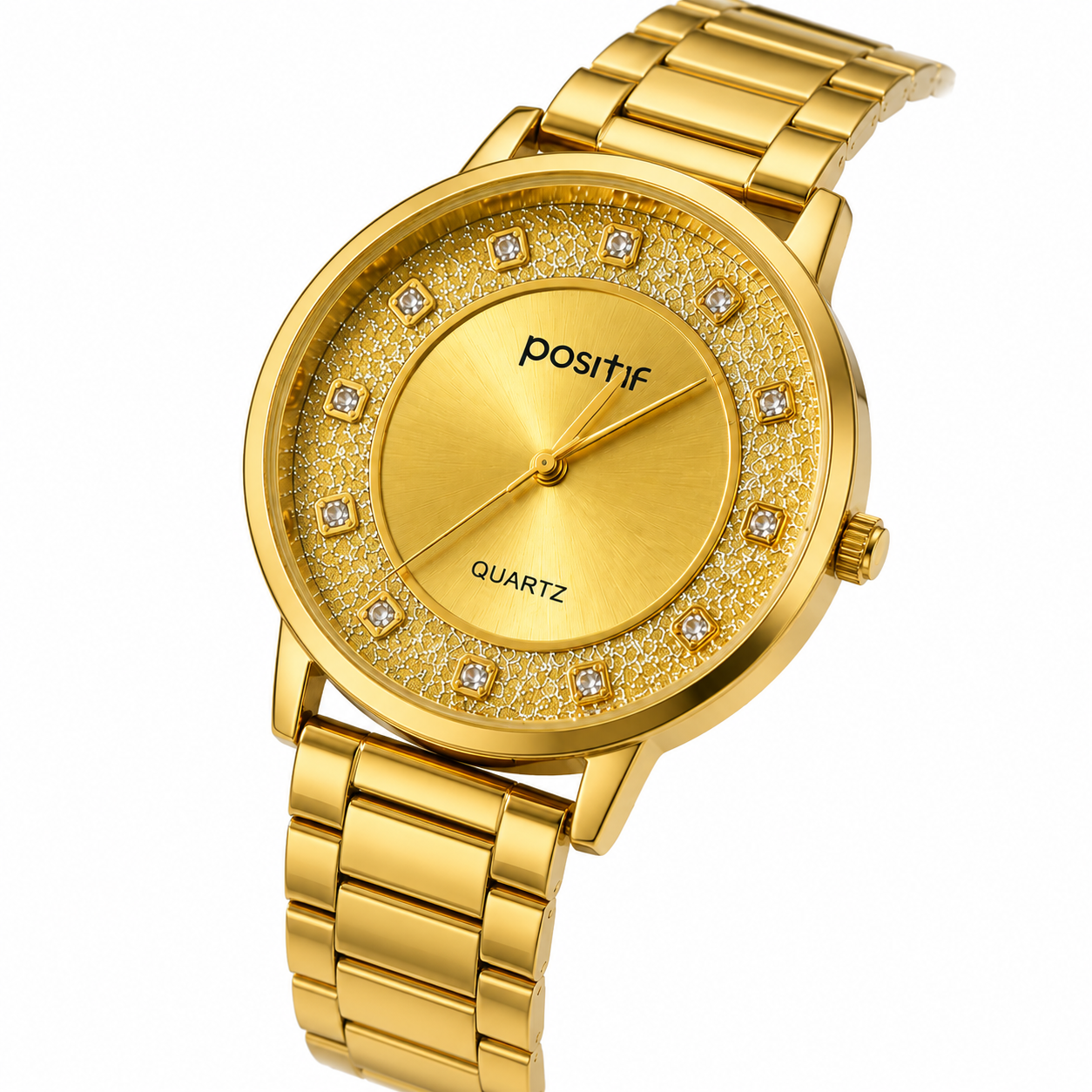 Positif Luxury Gold Quartz Watch