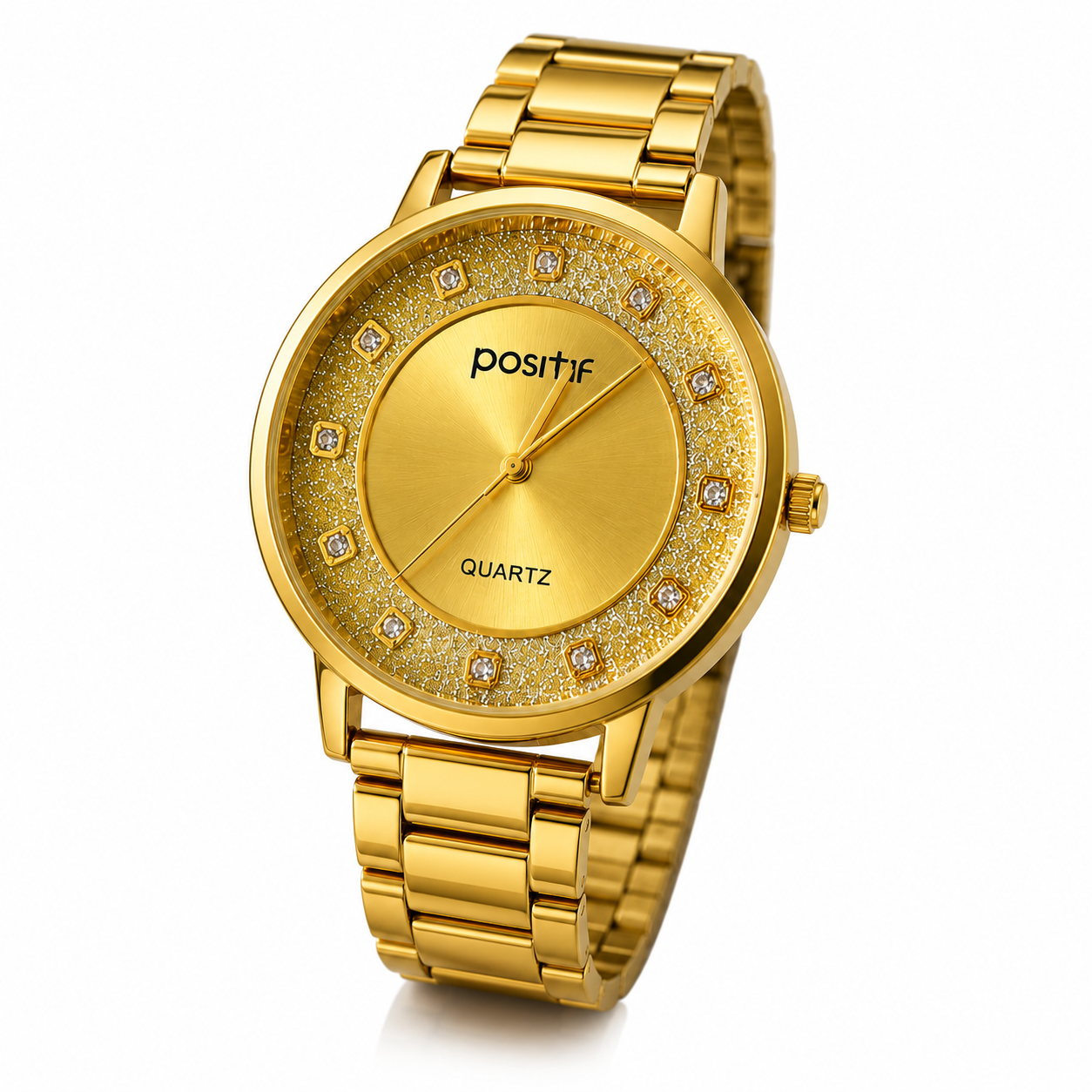 Positif Luxury Gold Quartz Watch