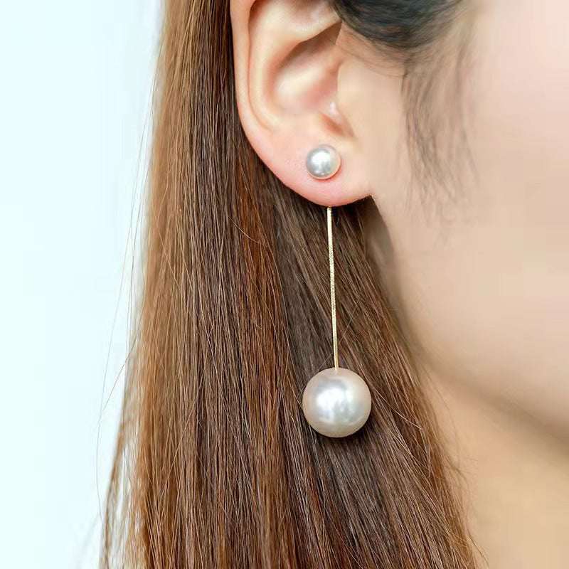 AWJ-157 Pearl Hanging Korean Earrings