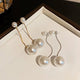 AWJ-157 Pearl Hanging Korean Earrings