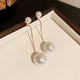 AWJ-157 Pearl Hanging Korean Earrings