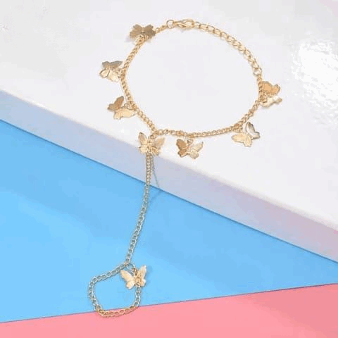 Butterfly Charm Bracelet – Golden