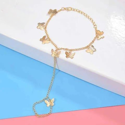 Butterfly Charm Bracelet – Golden