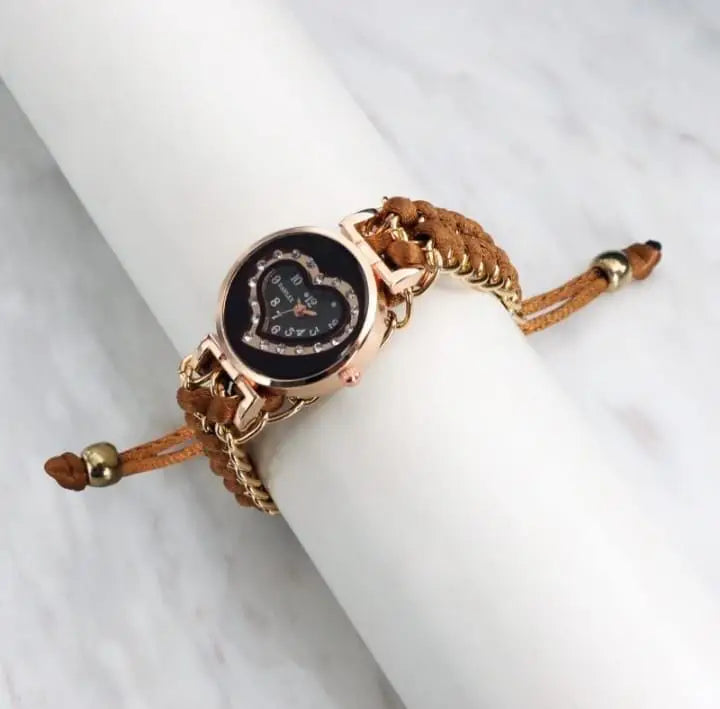 Heart Bracelet Women's Watch