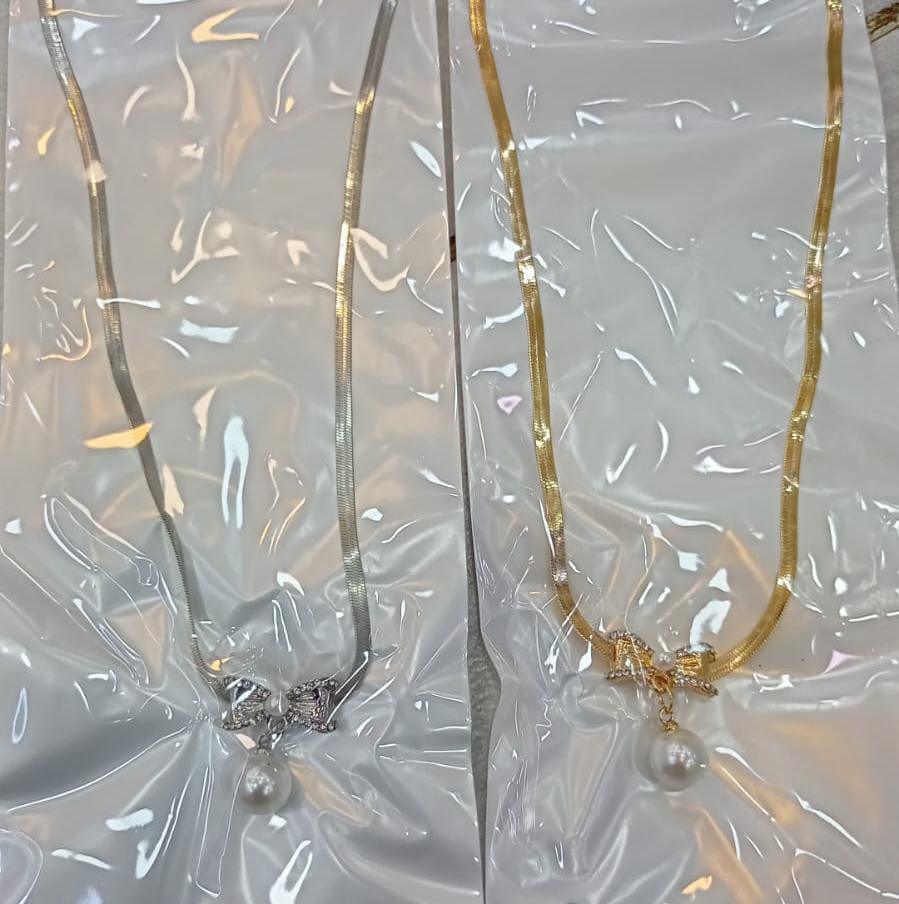Korean Knot Pearl Pendant Necklace