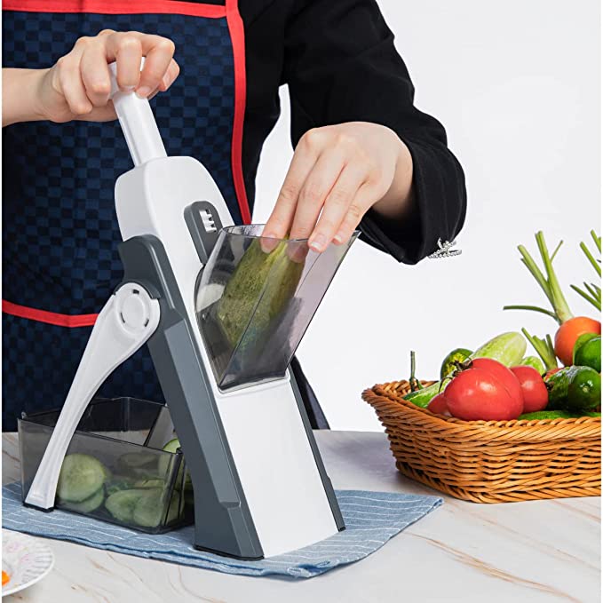 Mandoline Vegetable Cutter – Multi-Function Vertical Slicer