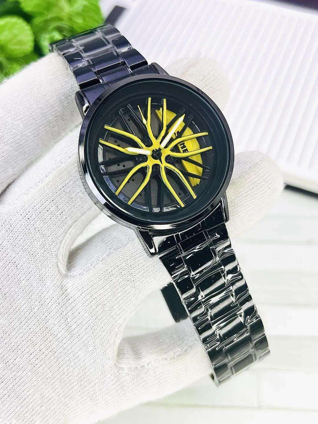 men's stainless steel chronograph watch