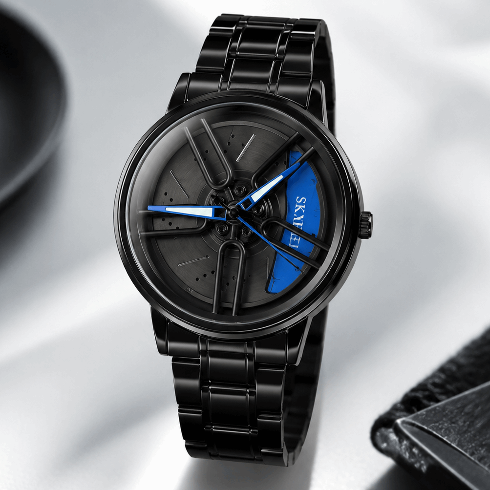 men's stainless steel chronograph watch