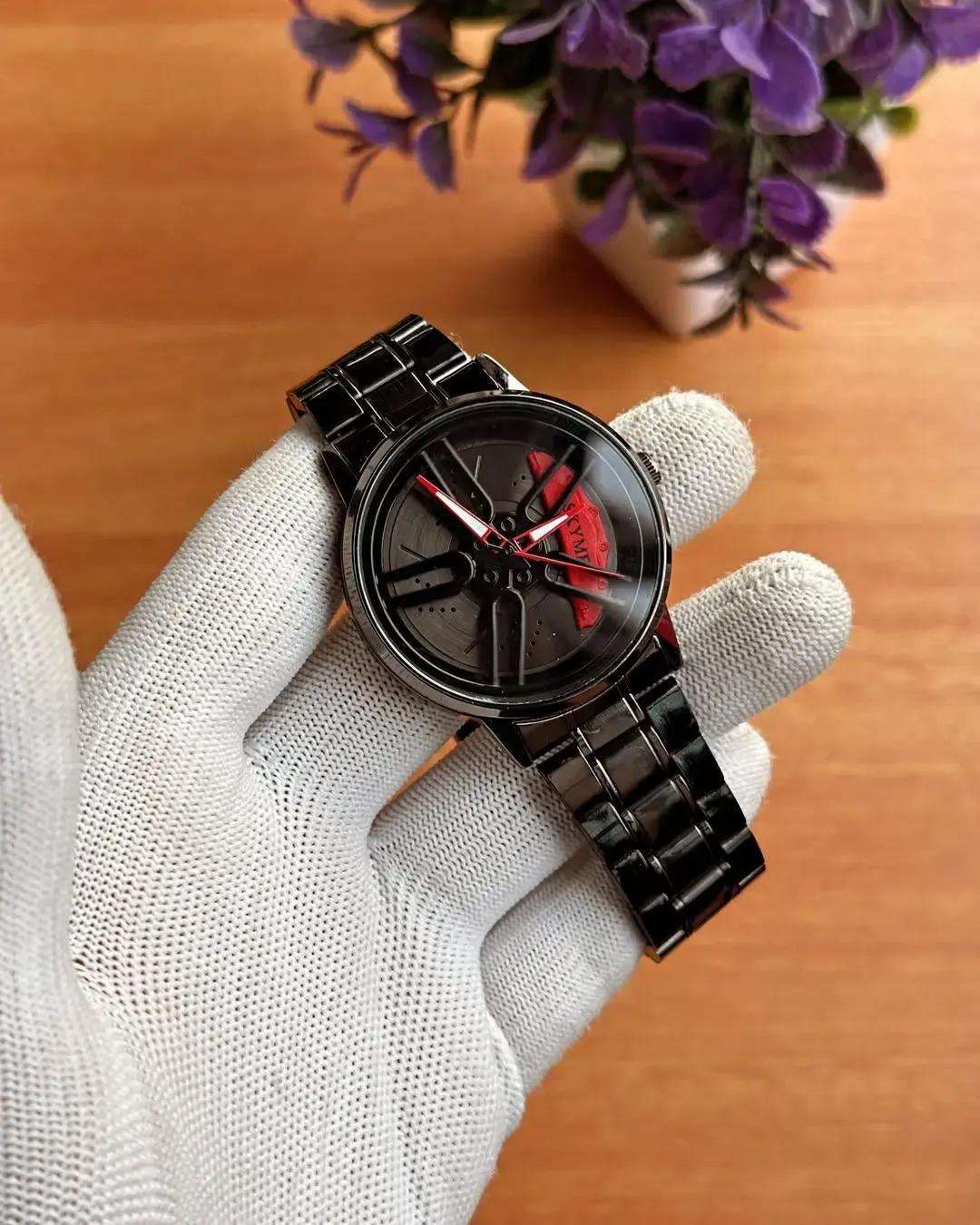men's stainless steel chronograph watch