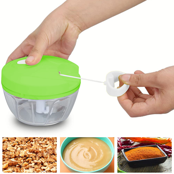 Speedy Chopper Turbo Cutter – Manual Mini Vegetable & Fruit Chopper