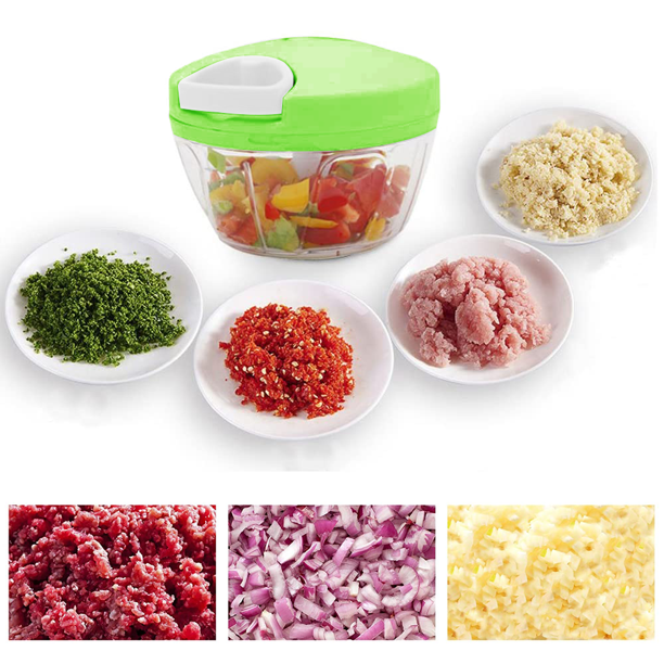 Speedy Chopper Turbo Cutter – Manual Mini Vegetable & Fruit Chopper